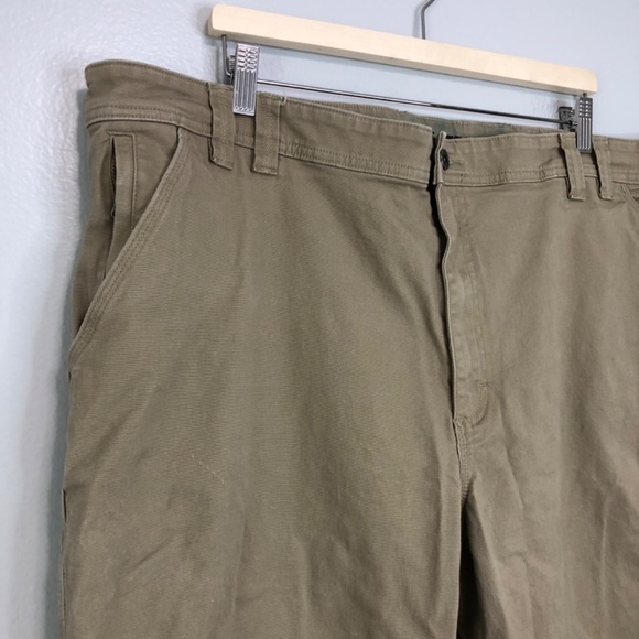 Duluth Trading Co. Flex Fire Hose Khaki Pants Mens 46x30 - Picture 7 of 16